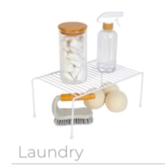 Closet Pantry Shelf Organizer Riser Set of 2 NEW Spring Cleaning Tool 2 x Space - Picture 6 of 7